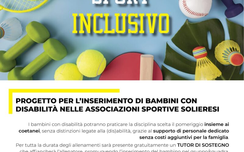 SETTEMBRE: si riparte CON ACCANTO – SPORT INCLUSIVO a Soliera!